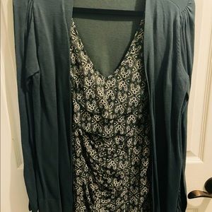 Beautiful green paisley cardigan